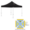 10' x 10' Black Rigid Pop-Up Tent Kit, Full-Color, Dynamic Adhesion (1 Location)